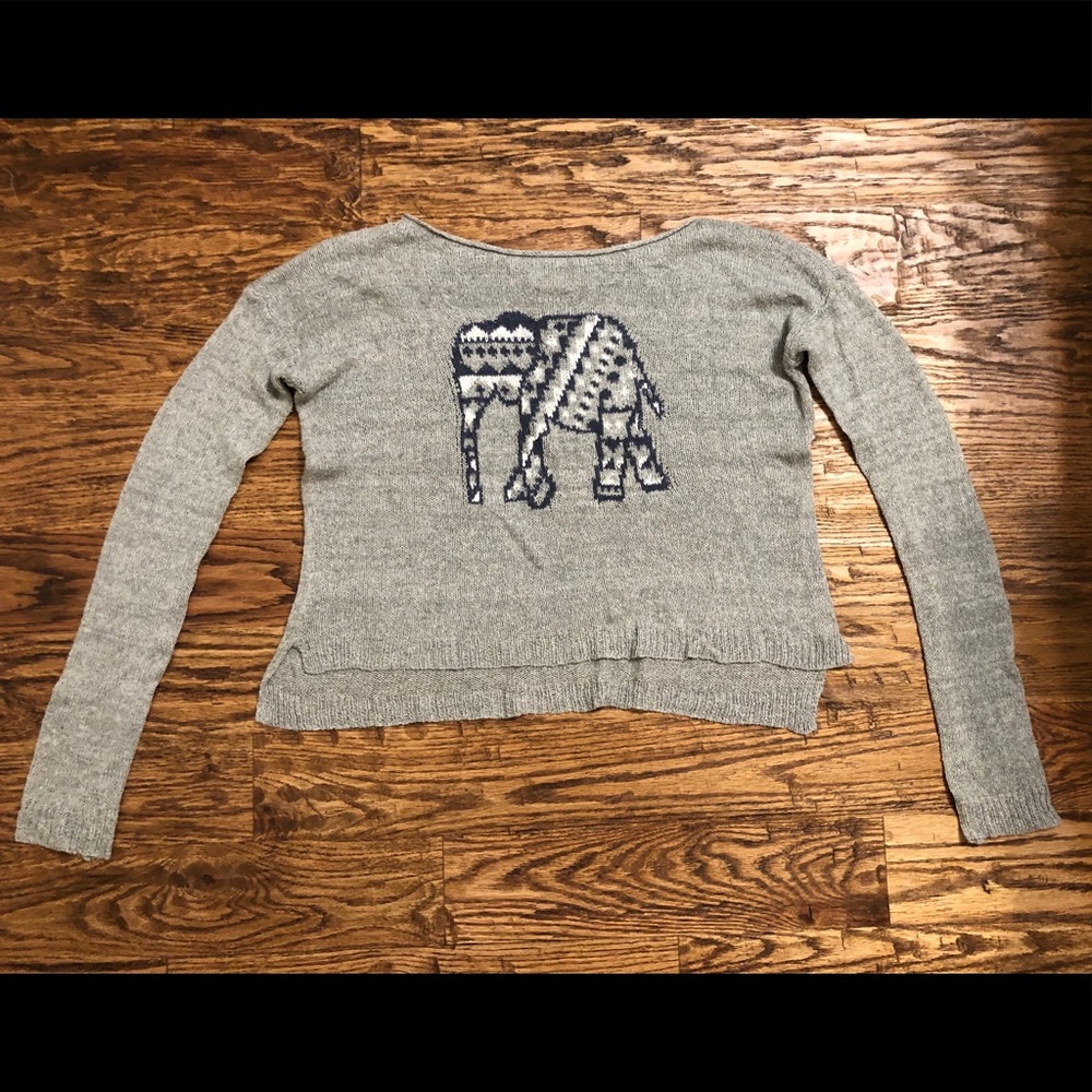 Gray Elephant Sweater